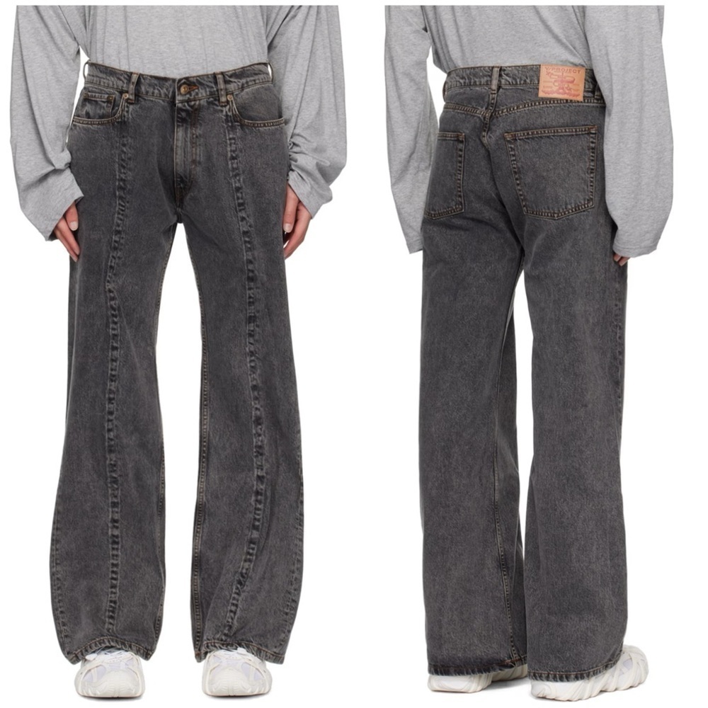 Y/Project Evergreen Wire Seam Detailed Jeans Unisex Sz 36